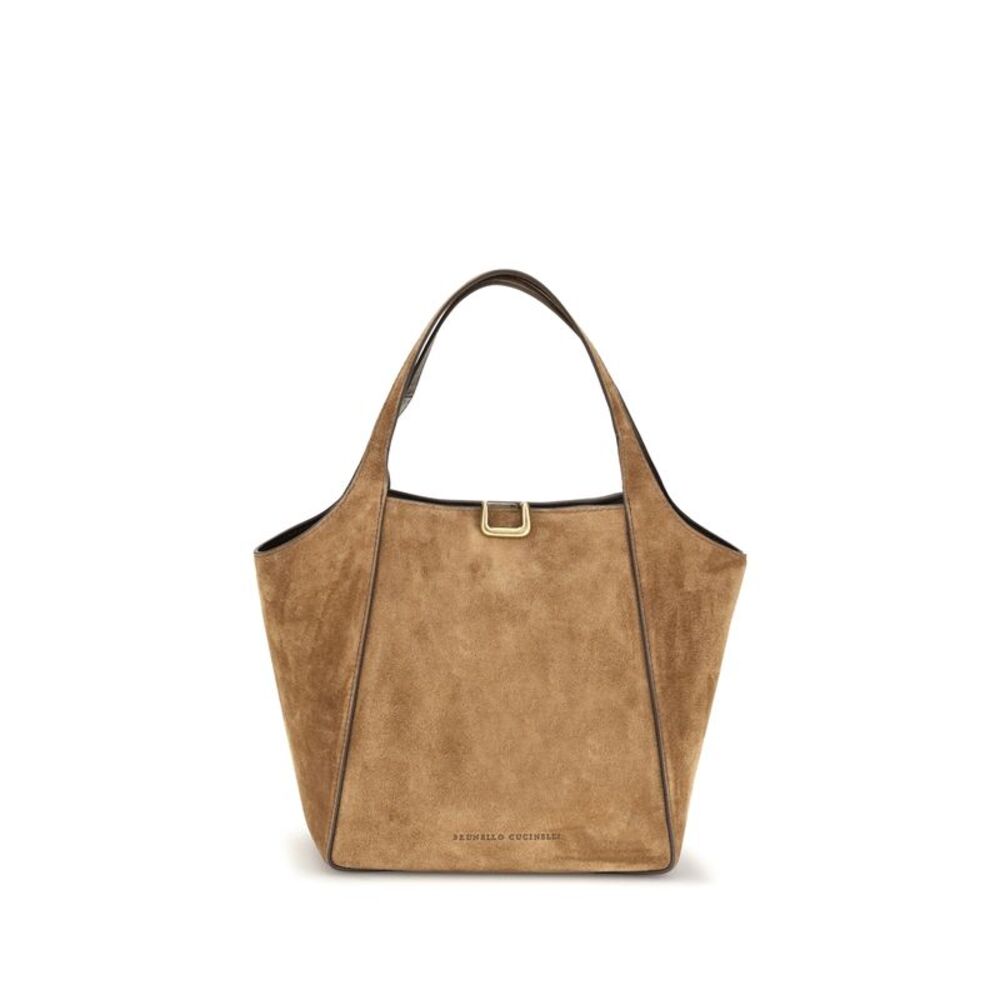 Brunello Cucinelli Women Small Sartorial Suede Bucket Bag